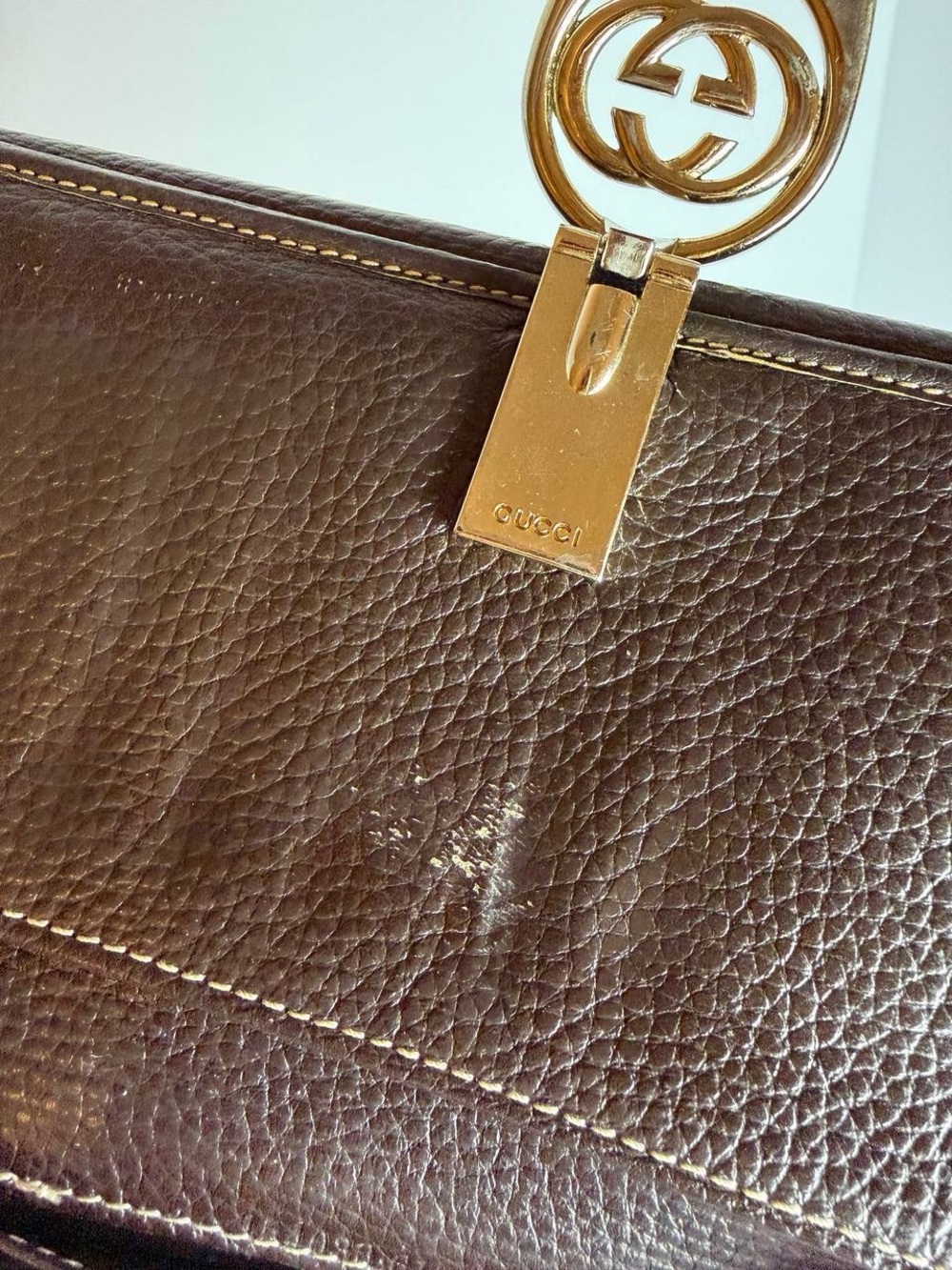 Gucci Interlocking G Clasp Brown GG Canvas Wallet - Picture 11 of 16